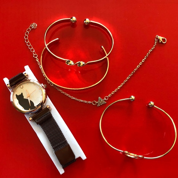 🐈‍⬛🐈‍⬛ Cat Watch and Bracelet Set 🐈‍⬛🐈‍⬛ - Picture 2 of 16